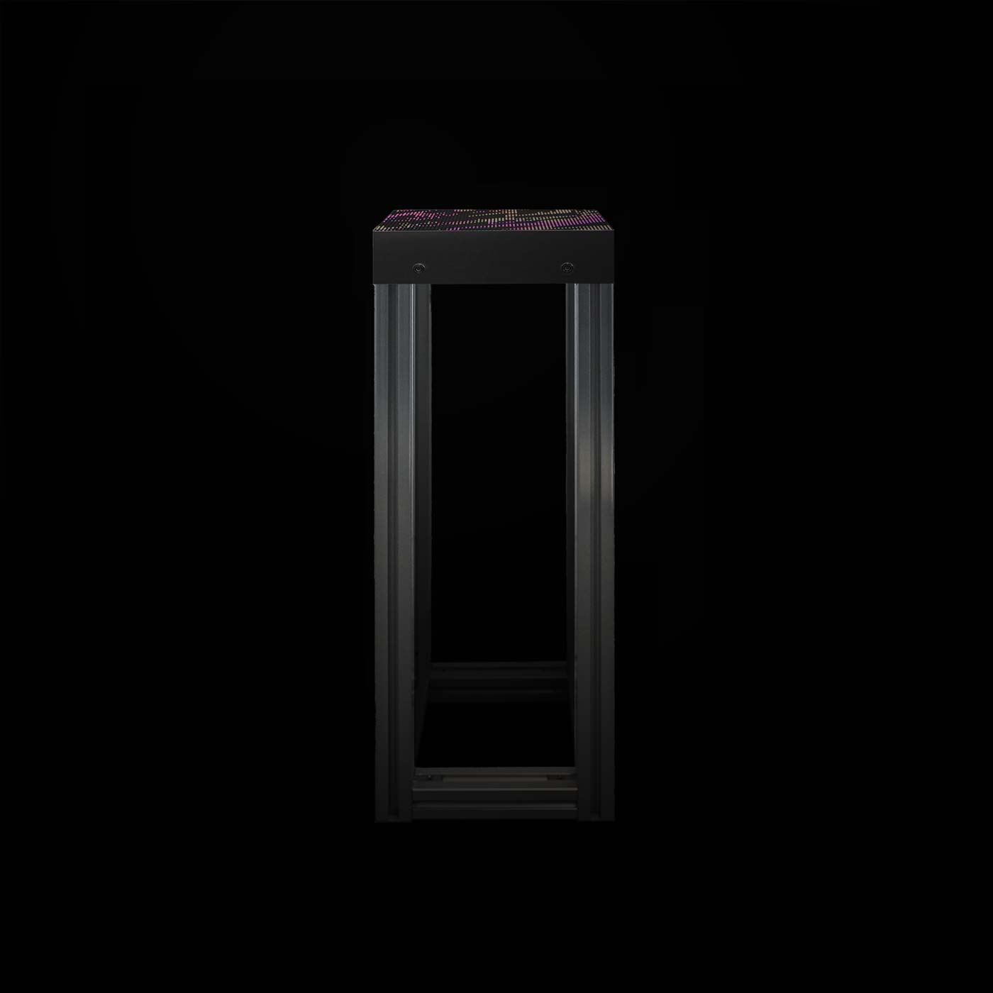 Rain Blooms Lattice — aluminum frame & LED panel